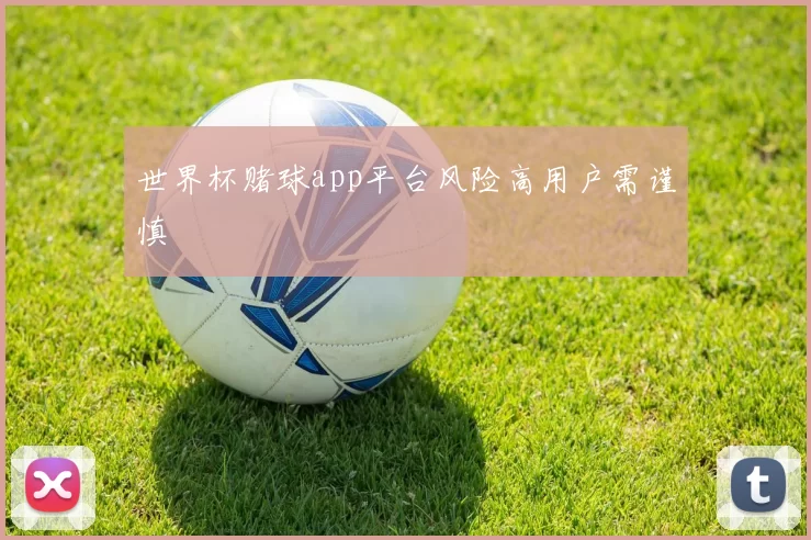 世界杯赌球app平台风险高用户需谨慎