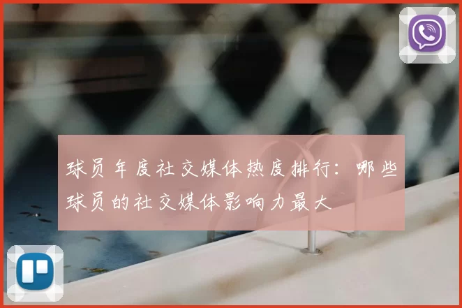 球员年度社交媒体热度排行：哪些球员的社交媒体影响力最大